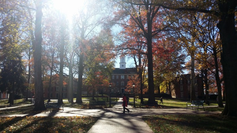 A kampusz ősszel